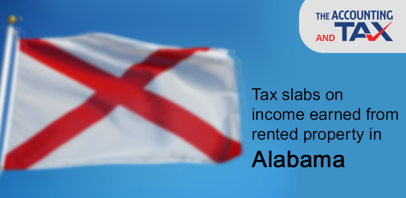 Tax slabs on income earned from rented property in Alabama